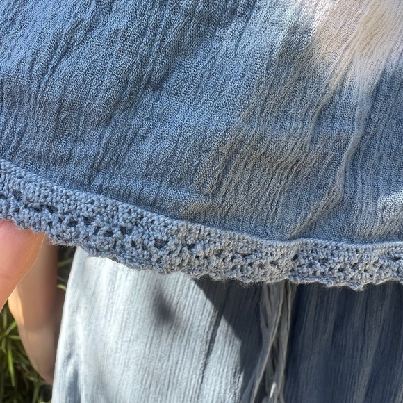 BILLABONG BLUE & WHITE BATIK MAXI DRESS - Picture 13 of 14